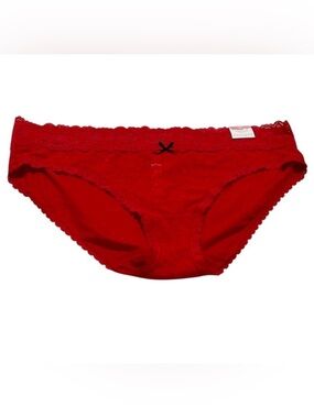 Cacique Red Stretch Lace Hipster Panty